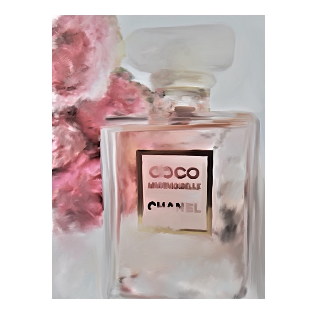 FRAMED CHANEL STILL LIFE PAINTING - Picture 1 of 3